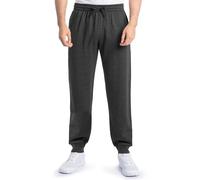 Fruit of The Loom Pantalones Deportivos Eversoft Fleece para Hombre, Joggers - Negro Jaspeado, Small