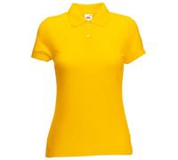 Fruit of the Loom- Polo de Manga Corta 65/35 para Mujer (S) (Girasol)