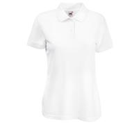 Fruit Of The Loom - Polo de manga corta para mujer Bianco Large