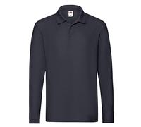 Fruit of The Loom - Polo de Manga Larga para Hombre/Caballero - 100% algodón Calidad de Primera