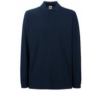 Fruit of the Loom - Polo de Manga Larga para Hombre/Caballero - 100% algodón Calidad de Primera