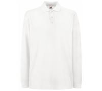 Fruit of the Loom - Polo de Manga Larga para Hombre/Caballero - 100% algodón Calidad de Primera