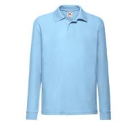Fruit of the Loom Polo Escolar Infantil Manga Larga Polycotton Liso