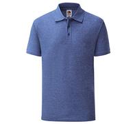 Fruit of the Loom Polo para hombre, Diseño retro, color azul royal., M