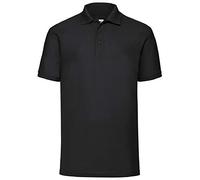 Fruit of the Loom - Polo Pique de Manga Corta Modelo 65/35 Hombre Caballero - Verano (3XL) (Negro)