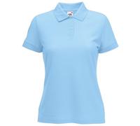 Fruit of the Loom - Polo piqu锟 de manga corta, para mujer Azul azul claro XXL