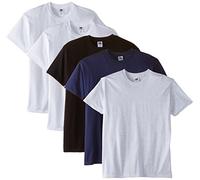 Fruit of the Loom Premium tee 5 Pack Camiseta, Multicoloured (White/White/Black/Navy/Ash), Large para Hombre