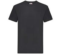 Fruit of the Loom Premium Tee Single, Camiseta manga corta para Hombre, Negro (Black), Large