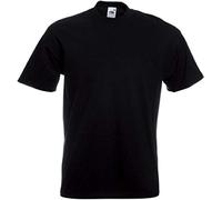 Fruit of the Loom Premium Tee Single, Camiseta manga corta para Hombre, Negro (Black), XX-Large
