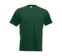 Fruit of the Loom Premium Tee Single, Camiseta manga corta para Hombre, Verde (Bottle Green), Large