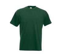 Fruit of the Loom Premium Tee Single, Camiseta manga corta para Hombre, Verde (Bottle Green), Medium