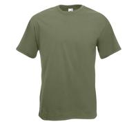 Fruit of the Loom Premium Tee Single, Camiseta manga corta para Hombre, Verde (Classic Olive), Small