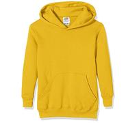 Fruit of the Loom Pull-Over Classic Hooded Sweat, Sudadera Niños, Amarillo (Sunflower), 14-15 años