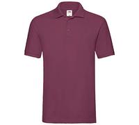 Fruit of The Loom Raglan Sleeve Polo, Burdeos, XX-Large para Hombre