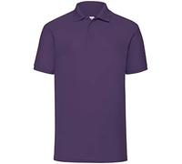 Fruit of the Loom Raglan Sleeve - Polo para hombre, color morado, talla Large