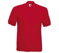 Fruit of the Loom Raglan Sleeve - Polo para hombre, color rojo, talla Large