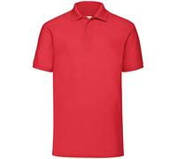 Fruit of the Loom Raglan Sleeve - Polo para hombre, color rojo, talla Large
