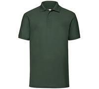 Fruit of the Loom Raglan Sleeve - Polo para hombre, color verde (bottle green), talla Large