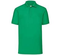 Fruit of the Loom Polo Raglan Sleeve para hombre Color verde (Kelly Green) Talla Large