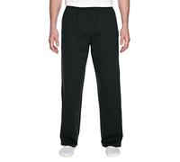 Fruit of the Loom Sofspun Fleece Open Bottom Sweatpants Pantalones Deportivos, Negro, Small para Hombre