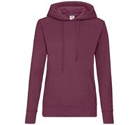 Fruit of the Loom Ss068m Sudadera para mujer, Rojo (Burgundy), L