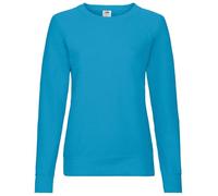 Fruit of the Loom Ss072m - Sudadera, Mujer, Azul (Azure Blue), 38 (Talla del Fabricante:S)