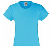 Fruit of the Loom SS079B, Camiseta Para Niños, Azul (Azure Blue), 3/4 Años