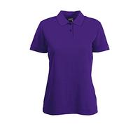 Fruit of the Loom SS092M, Polo para Mujer, Morado, L