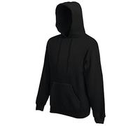 Fruit of the Loom Ss106m, Sudadera con capucha para Hombre, Negro (Black), X-Large