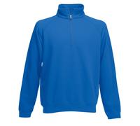 Fruit Of The Loom - Sudadera básica con cuello de media cremallera Modelo 70/30
