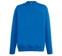 Fruit of the Loom - Sudadera básica Ligera con Mangas Modelo Set-In Hombre Caballero (2XL) (Azul eléctrico)