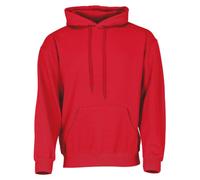 Fruit of the Loom Sudadera clásica con capucha + bolsa de tela MyShirt gratis, rojo, M