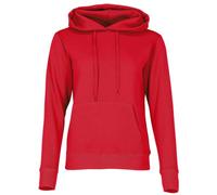 Fruit of the Loom Sudadera clásica con capucha para mujer + bolsa de tela MyShirt, rojo, M