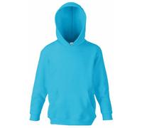 Fruit of the Loom - Sudadera clásica con capucha para niños, unisex, sin cremallera Azul Azure Blue 12 años