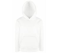 Fruit of the Loom - Sudadera clásica con capucha para niños, unisex, sin cremallera Blanco blanco 14 años