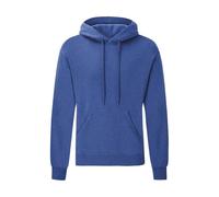 Fruit of the Loom Sudadera clásica con capucha, talla: L, color: azul real retro jaspeado.