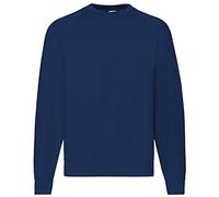 Fruit of The Loom Sudadera clásica raglán, azul marino, M