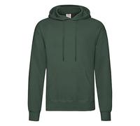 Fruit of The Loom - Sudadera con Capucha Hombre/Caballero - Deporte/Gimnasio/Running (Grande (L)/Verde Botella)