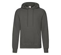 Fruit of the Loom - Sudadera con Capucha Hombre/Caballero - Deporte/Gimnasio/Running (Mediana (M)) (Grafito Claro)