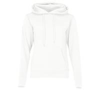 Fruit of the Loom Sudadera con capucha para mujer, talla XS Ladies Classic Hooded Sweat, entallada, corte femenino, 620380, Blanco, XS