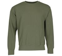 Fruit of the Loom Sudadera con mangas ajustadas, color verde oliva, talla L