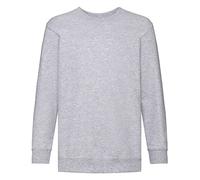 Fruit of the Loom, Sudadera Infantil, Gris (Heather Grey), 12-13 Años
