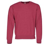 Fruit of the Loom - Sudadera para hombre Diseño vintage jaspeado en rojo. L