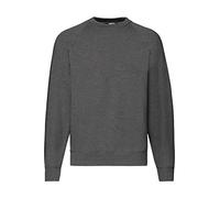 Fruit of the Loom Sudadera para hombre raglán, talla XL, brezo oscuro