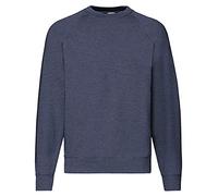 Fruit of the Loom Sudadera raglán para hombre, mate, azul marino vintage, M