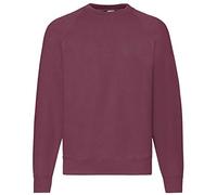 Fruit of the Loom Sudadera raglán para hombre (paquete de 1), granate, XL