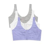 Fruit of the Loom - Sujetador deportivo con cierre frontal para mujer, 90