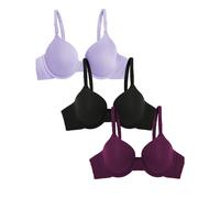 Fruit of the Loom - Sujetador tipo camiseta de algodσn suave para mujer, ultrasuave, flexible e invisible debajo de la camiseta, color lila susur