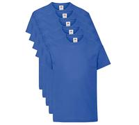 Fruit of the Loom T Original Camiseta, Azul Real, 5-6 Años (Pack de 5) Unisex niños