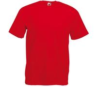 Fruit of the Loom Té de Valor Camiseta, Rojo (Red 400), XXL para Hombre